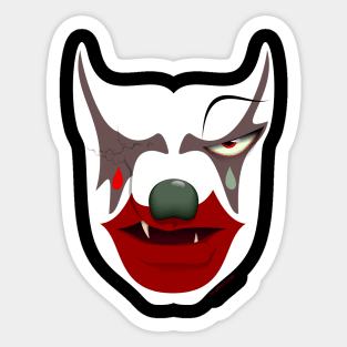 Evil clown Sticker